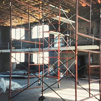 In the beginning, gym renovation in 1997.