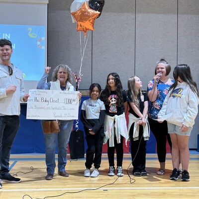 Riverside Elementary 5th grade selects The Baby Closet to receive annual fundraiser monies