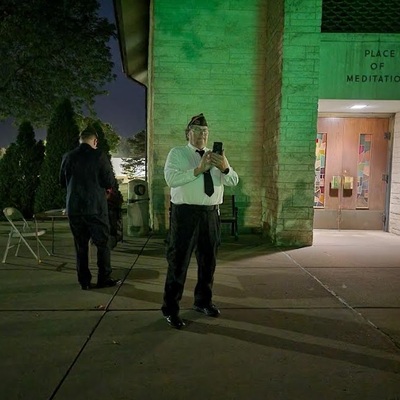 at Eisenhower Vigil in Abilene, KS