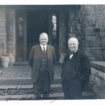 President Hoover and William Allen White at Red Rocks