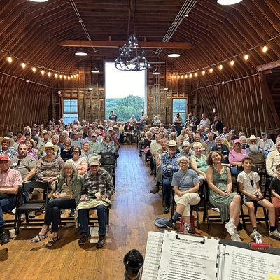 Music events and Prairie Talks are held in the loft of our historic barn
