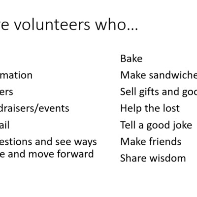 A few ways we help