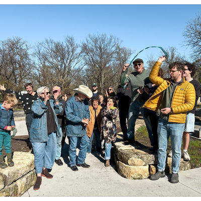 October 2024 Ribbon Cutting event for The Green, our first project!