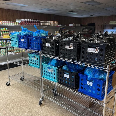 Friday Food Bags are ready to be delivered.