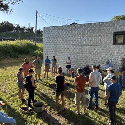 July 2025 Tall Grass Residency Pit Firing Demo