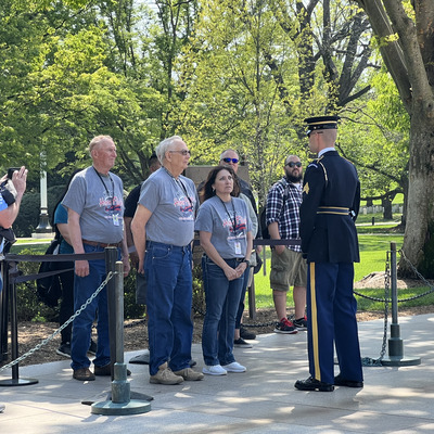 Laying the Wreath at the Tomb of the Unknown Soldier