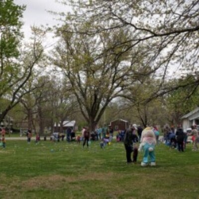 Easter Egg Hunt Continued...I see the Easter Bunny!