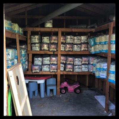 Over the years, we have given out thousands of pounds of dry cat food.