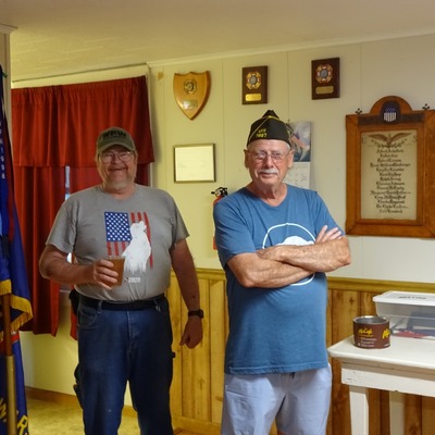 Quartermaster Nane Weaver and Chaplain Gary Post