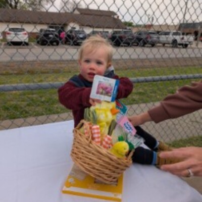 Easter Drawing Winner! Super exciting for this little!