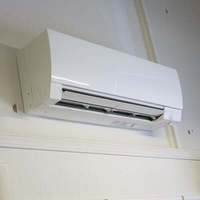 Match Day Funds at Work, new split unit AC/Heater for Museum displays