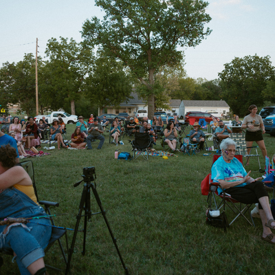 October 2024 Attendees enjoying a concert from Sage & Aera