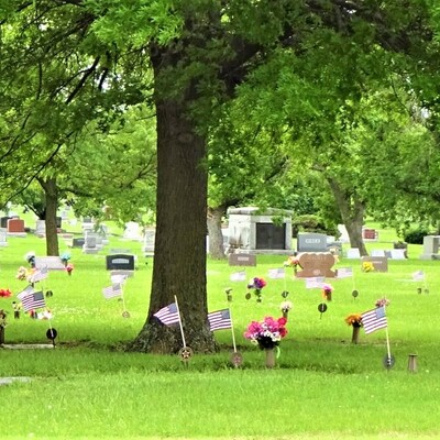 Memorial Day Flag Display.3
