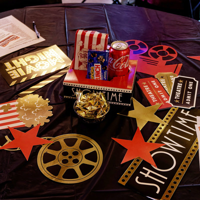 Decorations for the Black Tie Affair