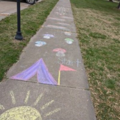 Chalk Obstacle Course @ the Easter Egg Hunt
