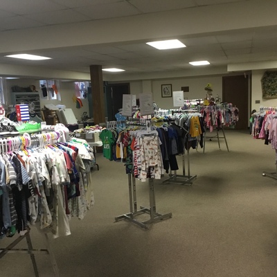 We have a large selection of clothing.