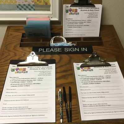 Families register the first time they visit.
