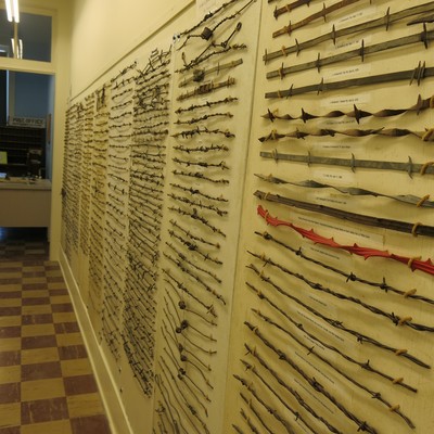 Barb wire display