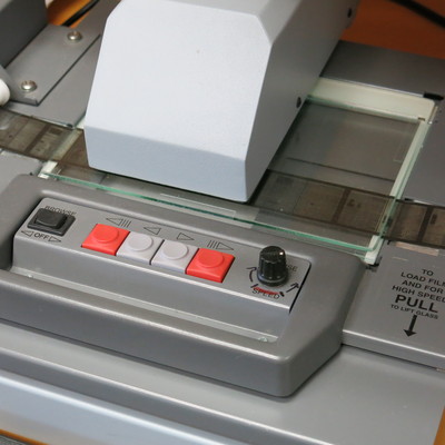 Public micro film machine to view newspapers up to 2012