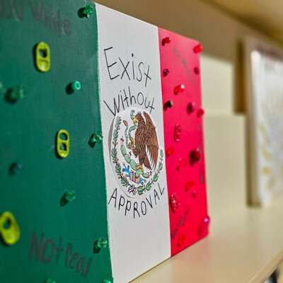 Artwork from the inaugural Hispanic Heritage Month Art Show in partnership with HOTT.